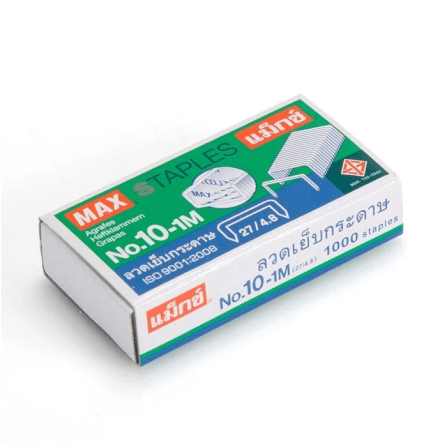 ลวดเย็บกระดาษ MAX (แม็กซ์) NO.10-1M (27/4.8) 24 กล่อง/แพ็ค_1